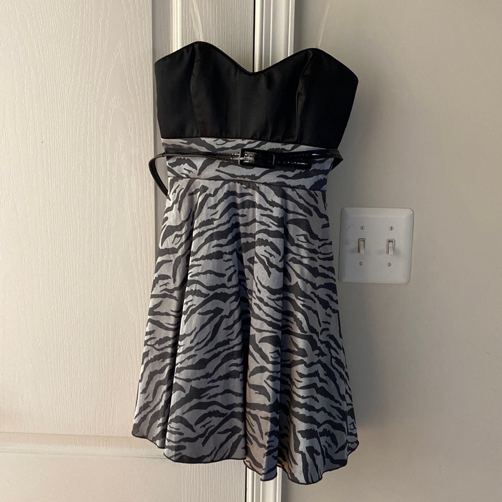Jacquard Mini Party Dress